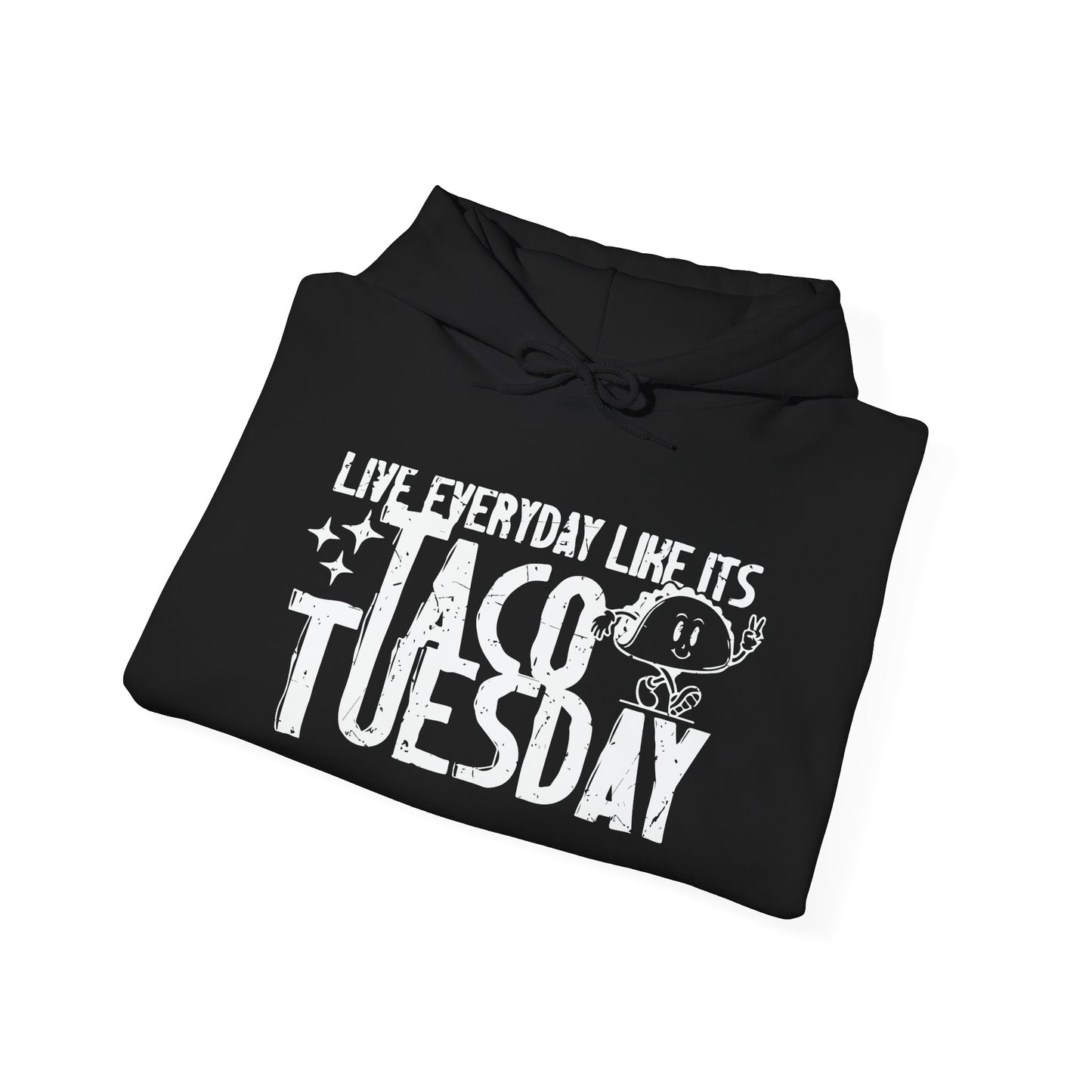 TACO TUESDAY - Premium Unisex Funny Sarcastic Black Hoodie Sweatshirt