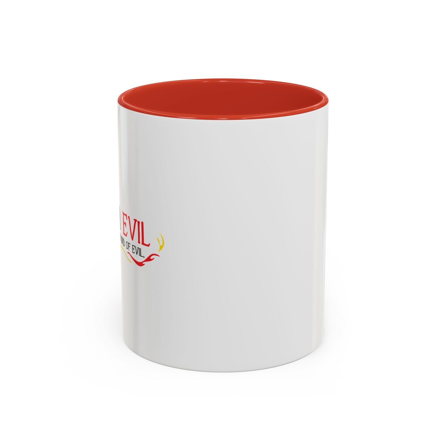 YES, I'M EVIL Accent BiColor Funny Sarcastic Mug