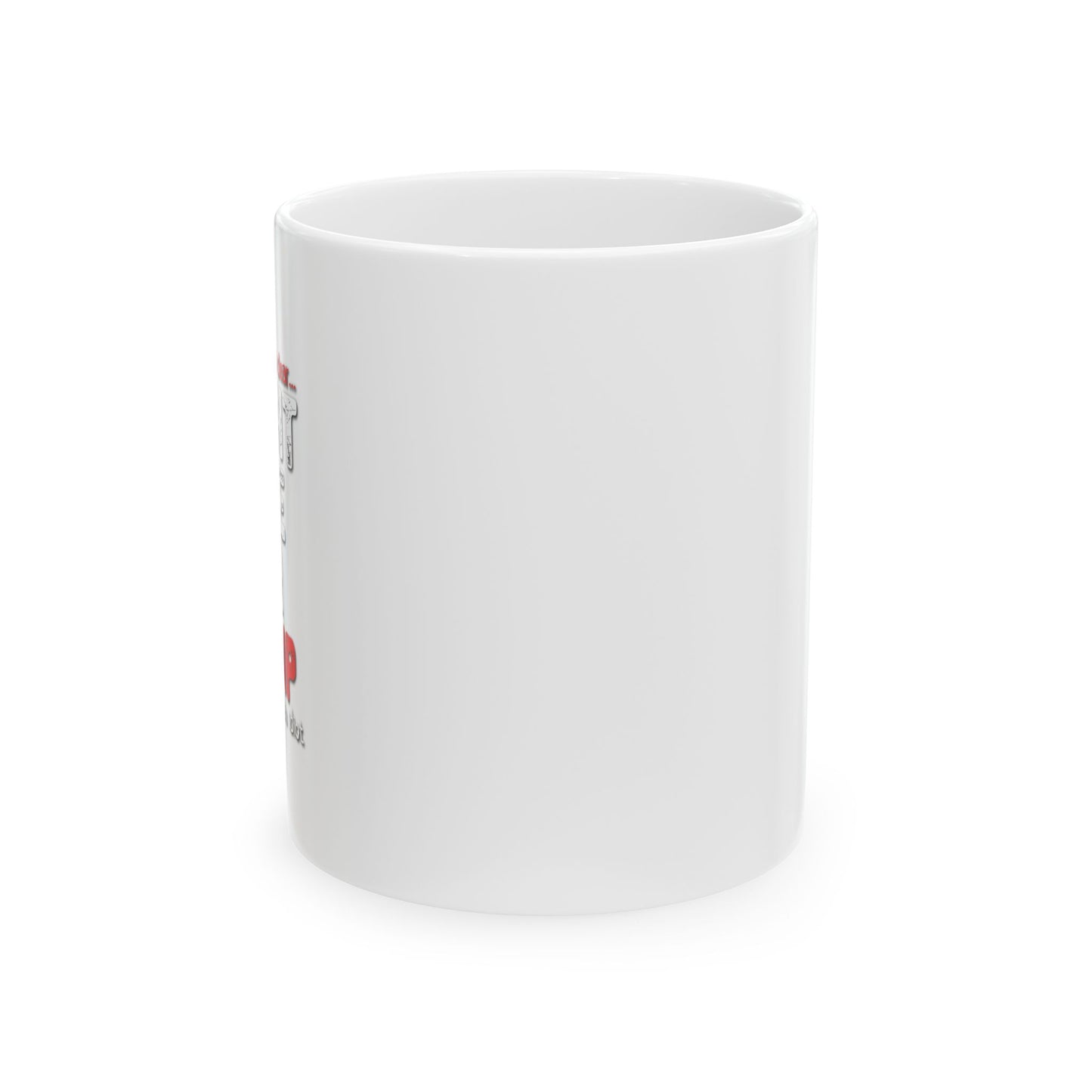 I DIDN'T VOTE FOR TRUMP FUNNY SARCASTIC WHITE MUG