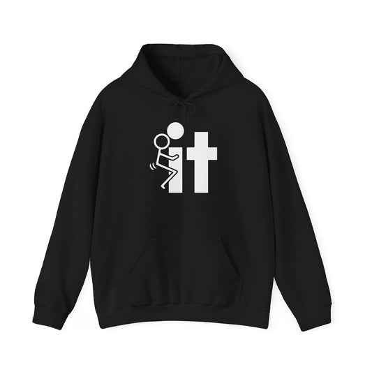 FCK IT - Premium Unisex Funny Sarcastic Black Hoodie Sweatshirt