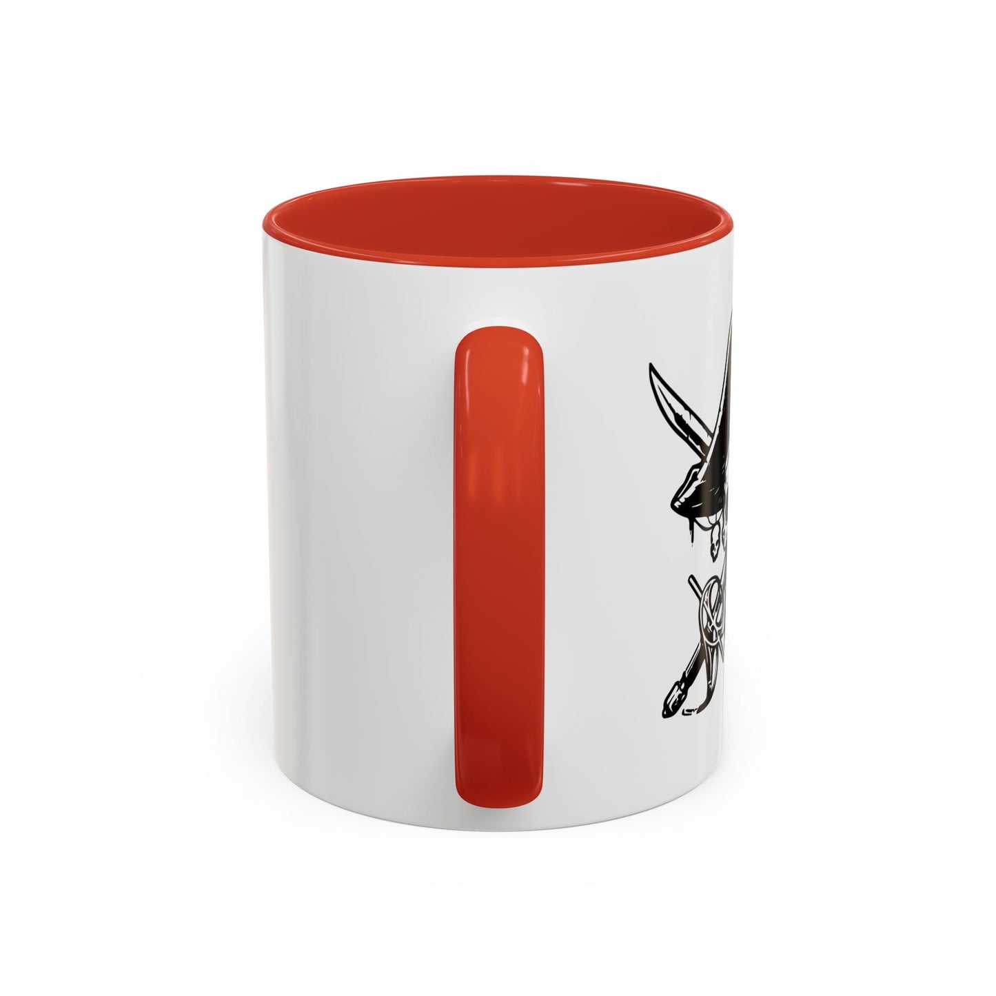 PIRATE SKULL HAT SWORD BONES Accent BiColor Funny Sarcastic Mug