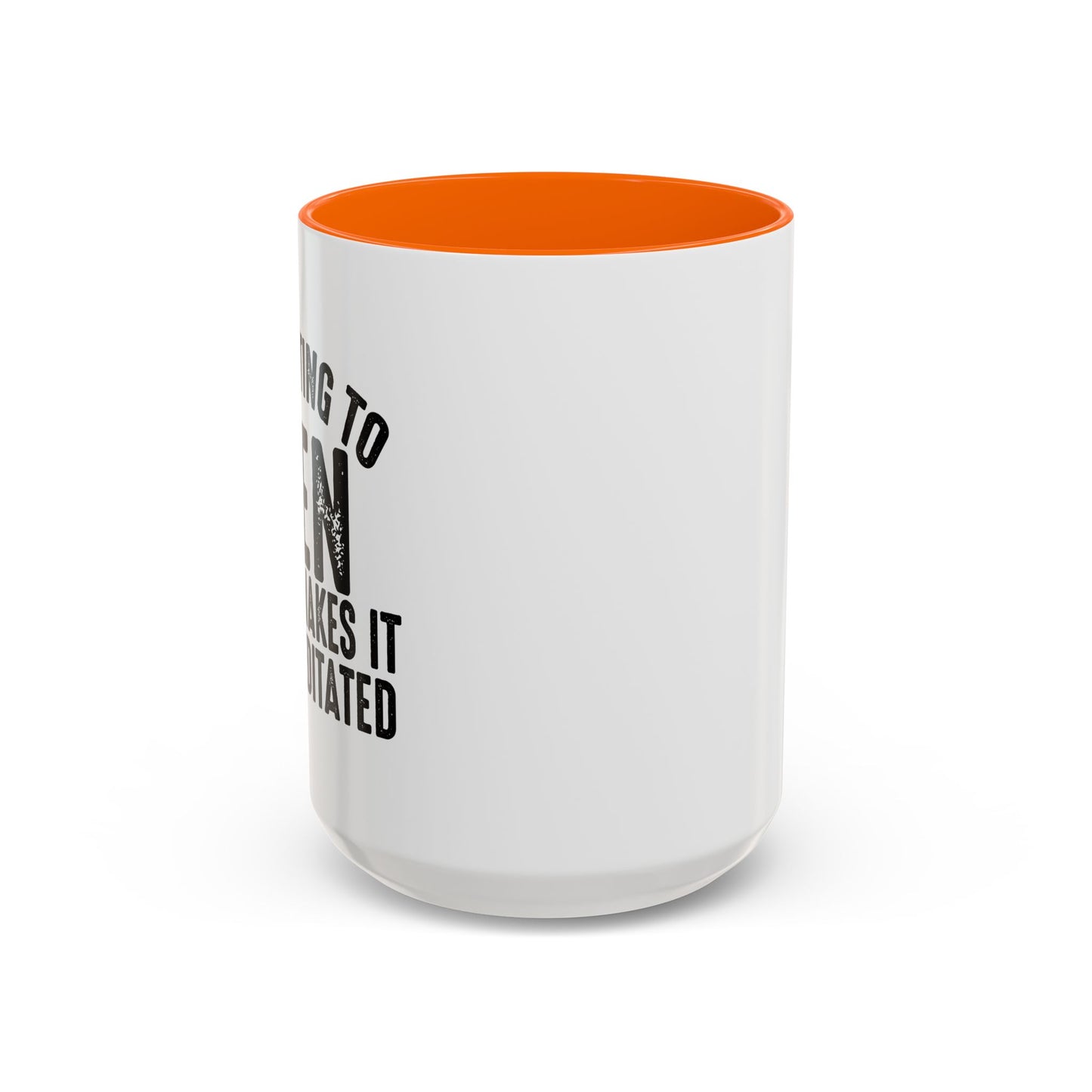 COUNTING TO TEN Accent BiColor Funny Sarcastic Mug