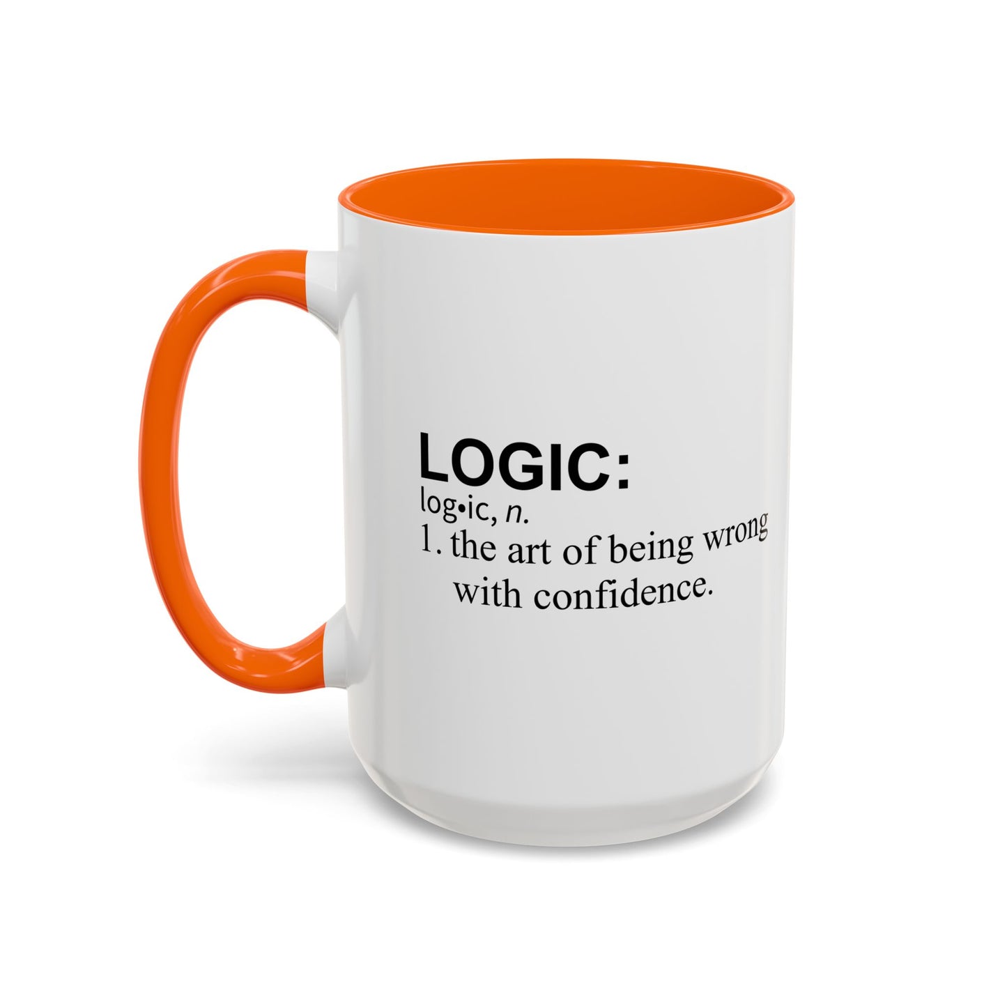 LOGIC n. Accent BiColor Funny Sarcastic Mug