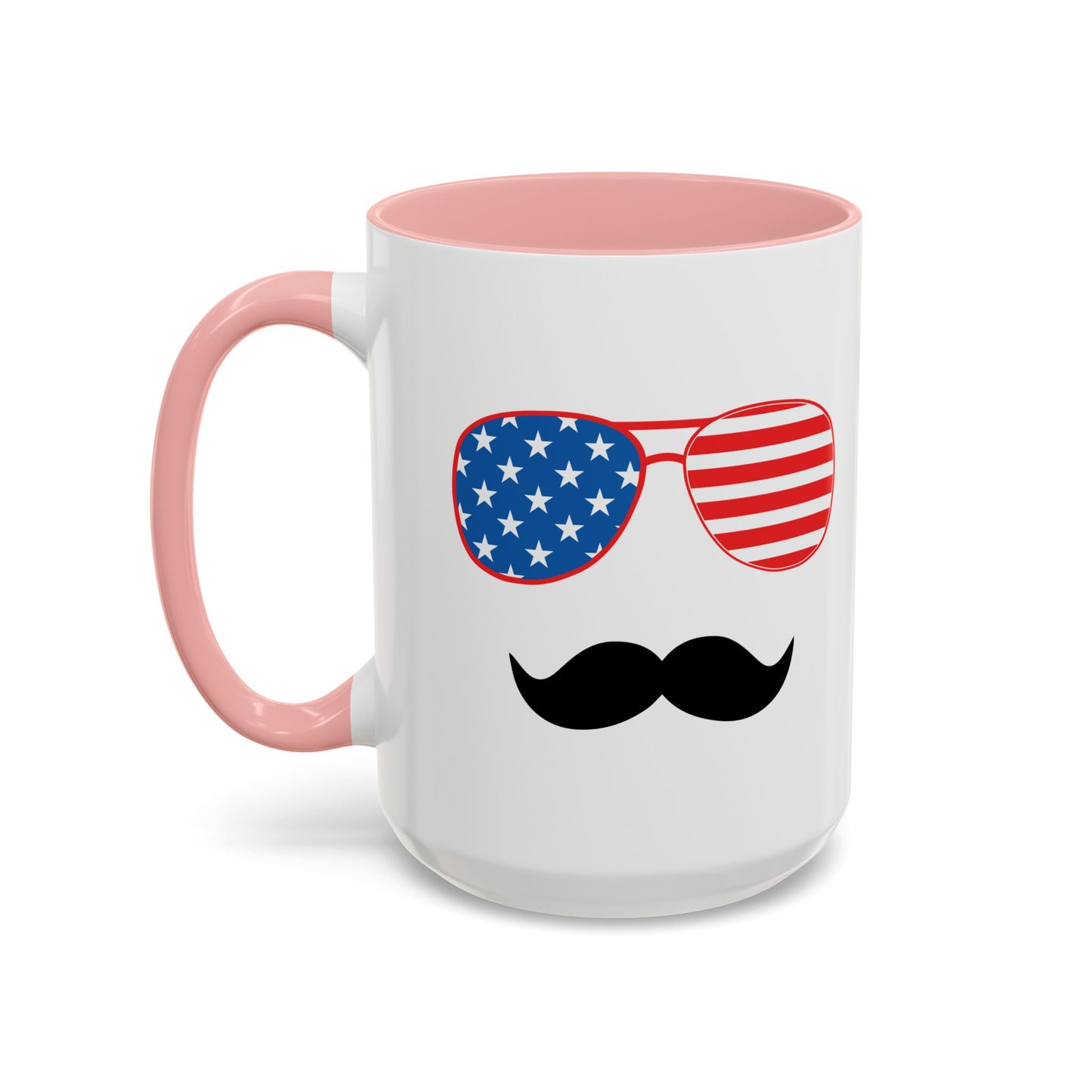 4TH OF JULY SUNGLASSES Accent BiColor Funny Sarcastic Mug