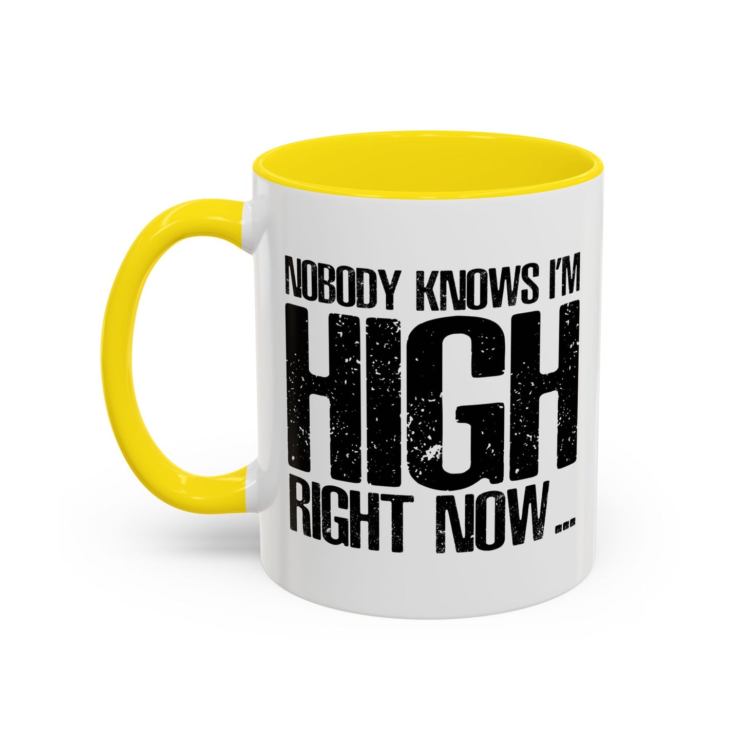 NOBODY KNOWS Accent BiColor Funny Sarcastic Mug