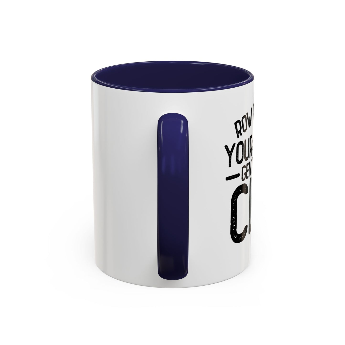 GENTLY OFF A CLIFF Accent BiColor Funny Sarcastic Mug