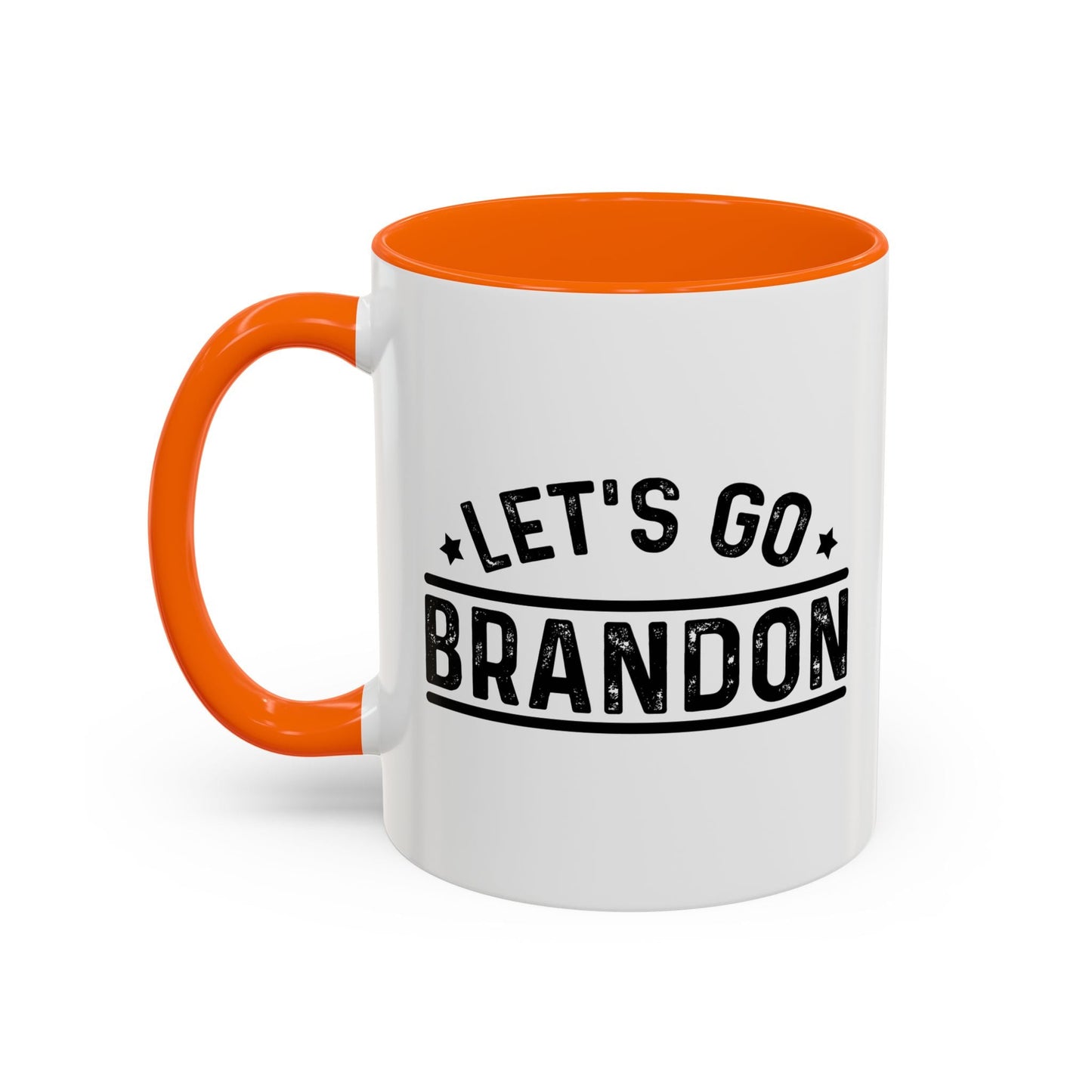 LET'S GO BRANDON Accent BiColor Funny Sarcastic Mug