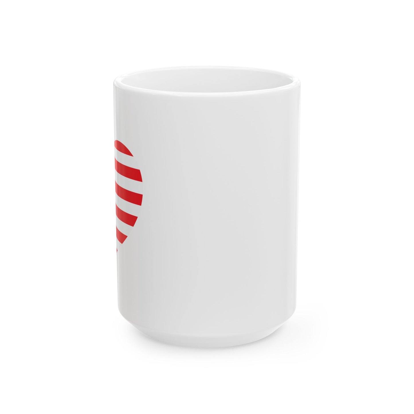 BETSY HEART FLAG 1776 PATRIOTIC WHITE MUG