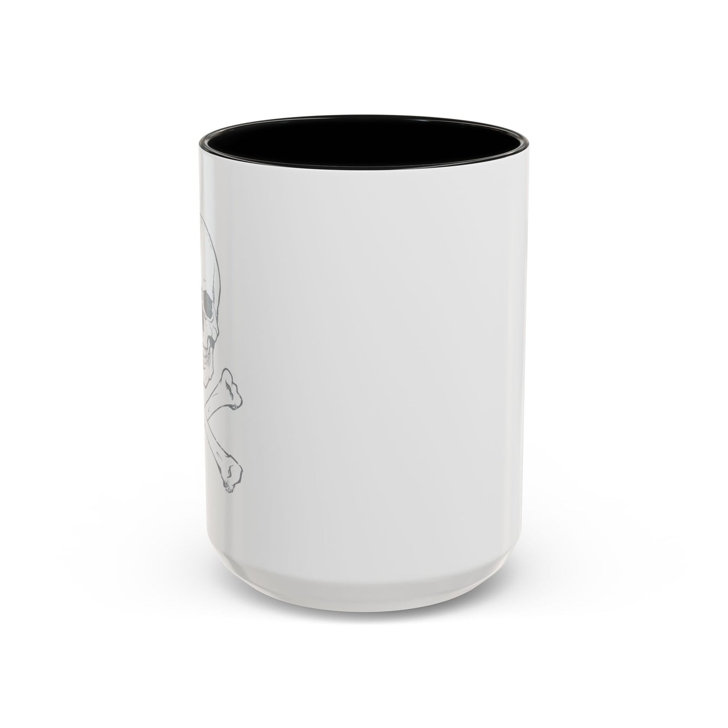 SKETCHY SKULL Accent BiColor Funny Sarcastic Mug