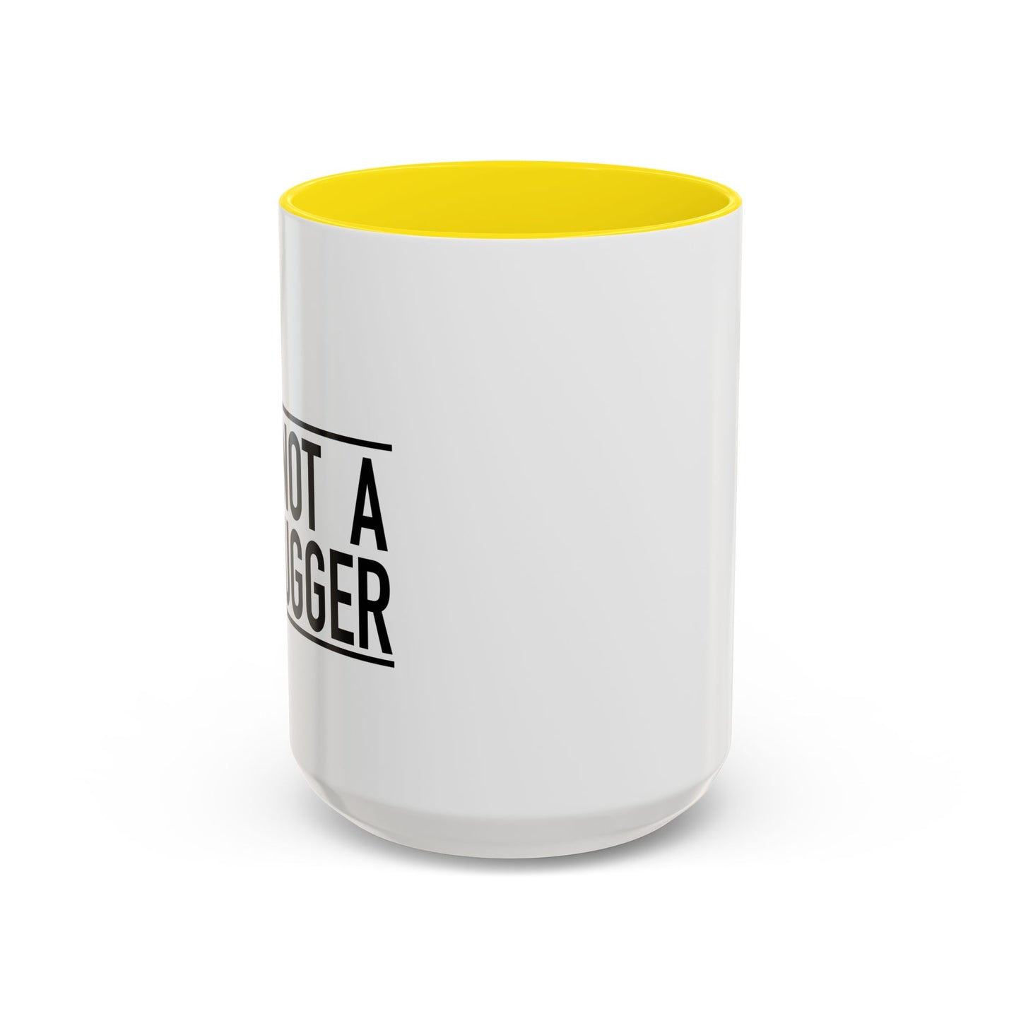 NOT A HUGGER Accent BiColor Funny Sarcastic Mug