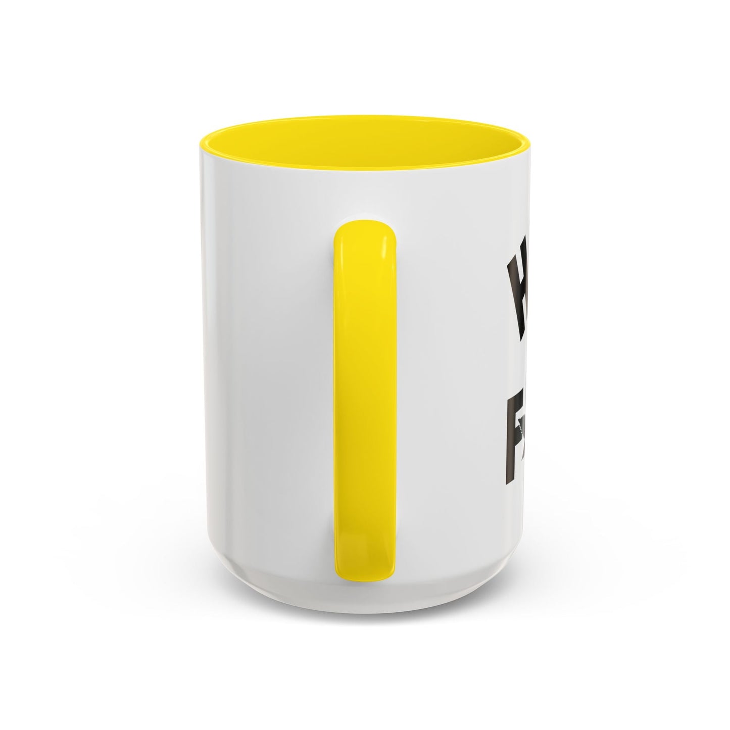 HIGH AS FUCK Accent BiColor Funny Sarcastic Mug