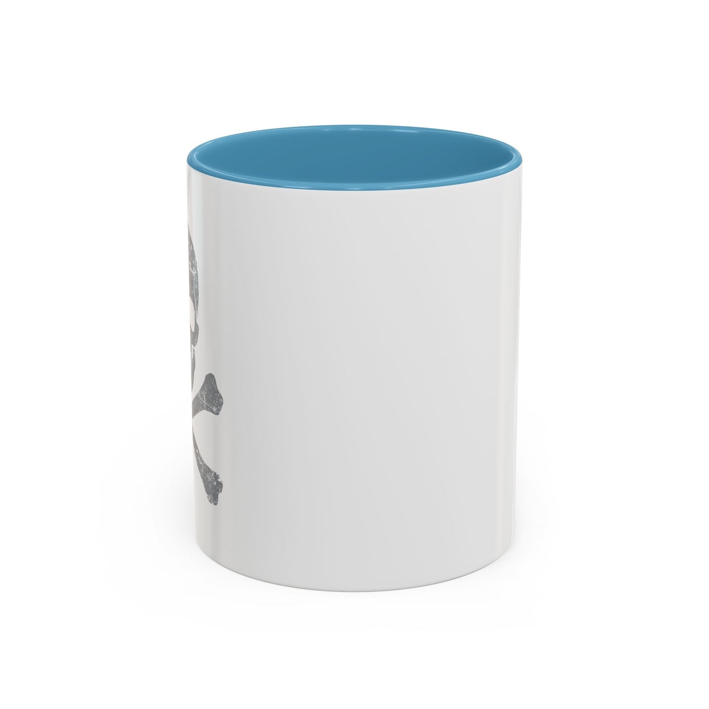 GRAY SKULL BONES Accent BiColor Funny Sarcastic Mug