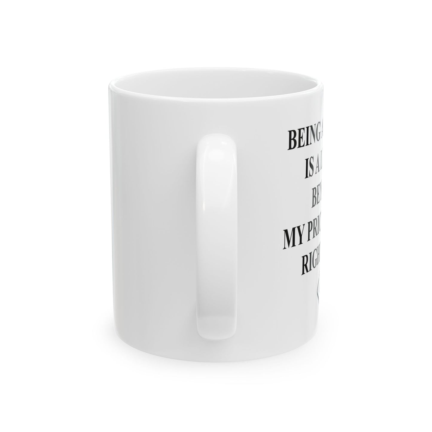 BEYONG MY PRICE RANGE FUNNY SARCASTIC WHITE MUG