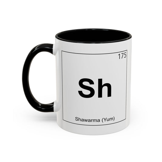 Shawarma YUM Accent BiColor Funny Sarcastic Mug