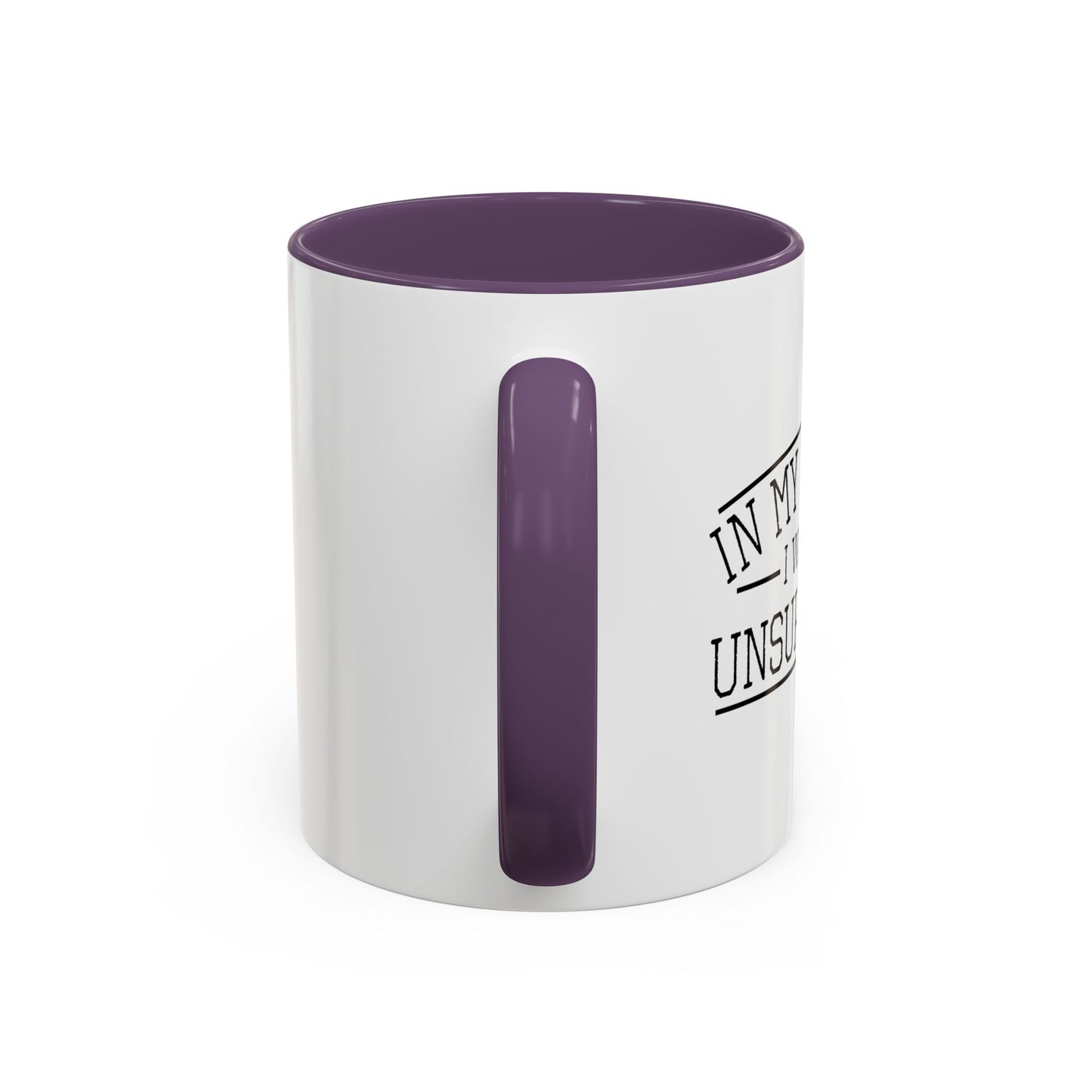 IN MY DEFENCE I WAS LEFT UNSUPERVISED Accent BiColor Funny Sarcastic Mug