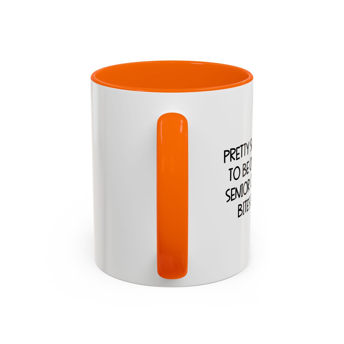 BITES EVERYONE Accent BiColor Funny Sarcastic Mug