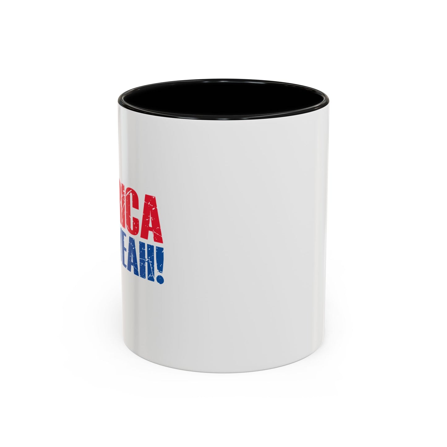 AMERICA FUCK YEAH Accent BiColor Funny Sarcastic Mug