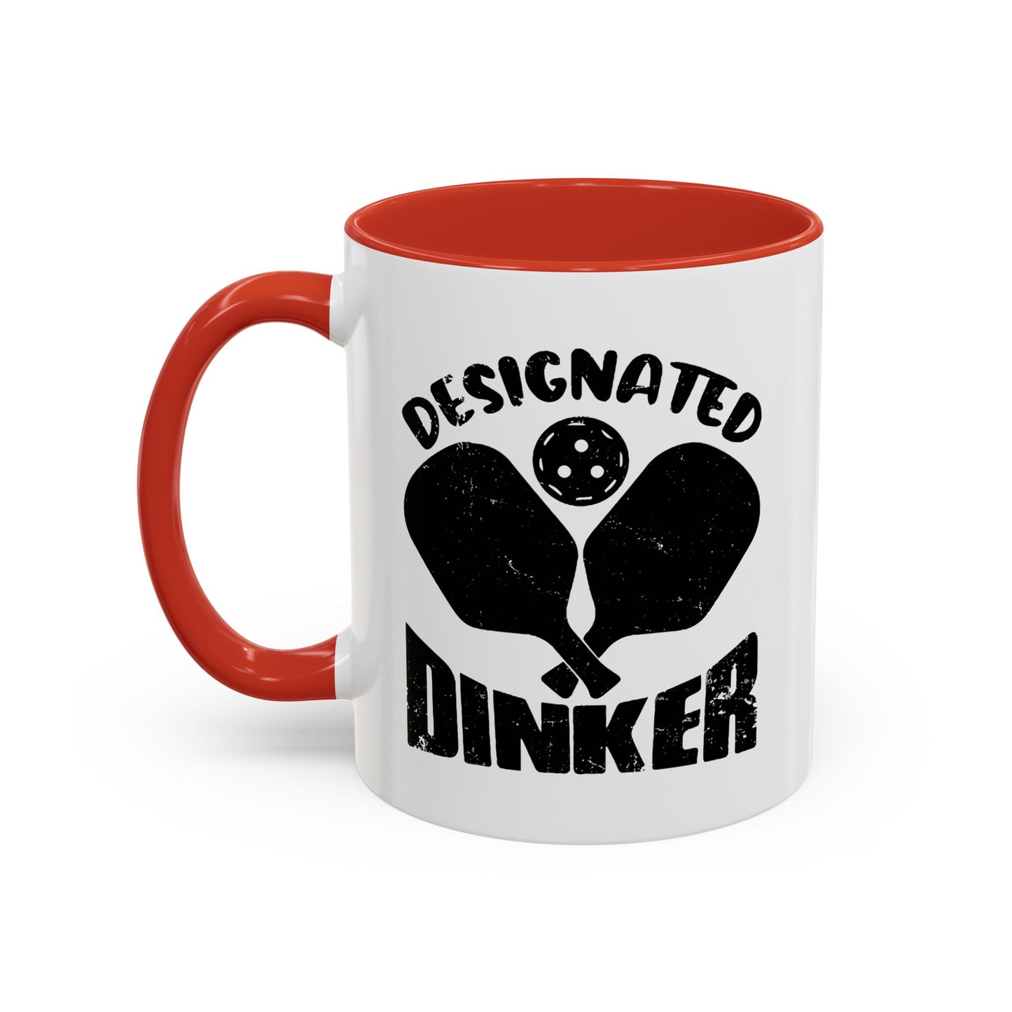 DESIGNATED DRINKER Accent BiColor Funny Sarcastic Mug