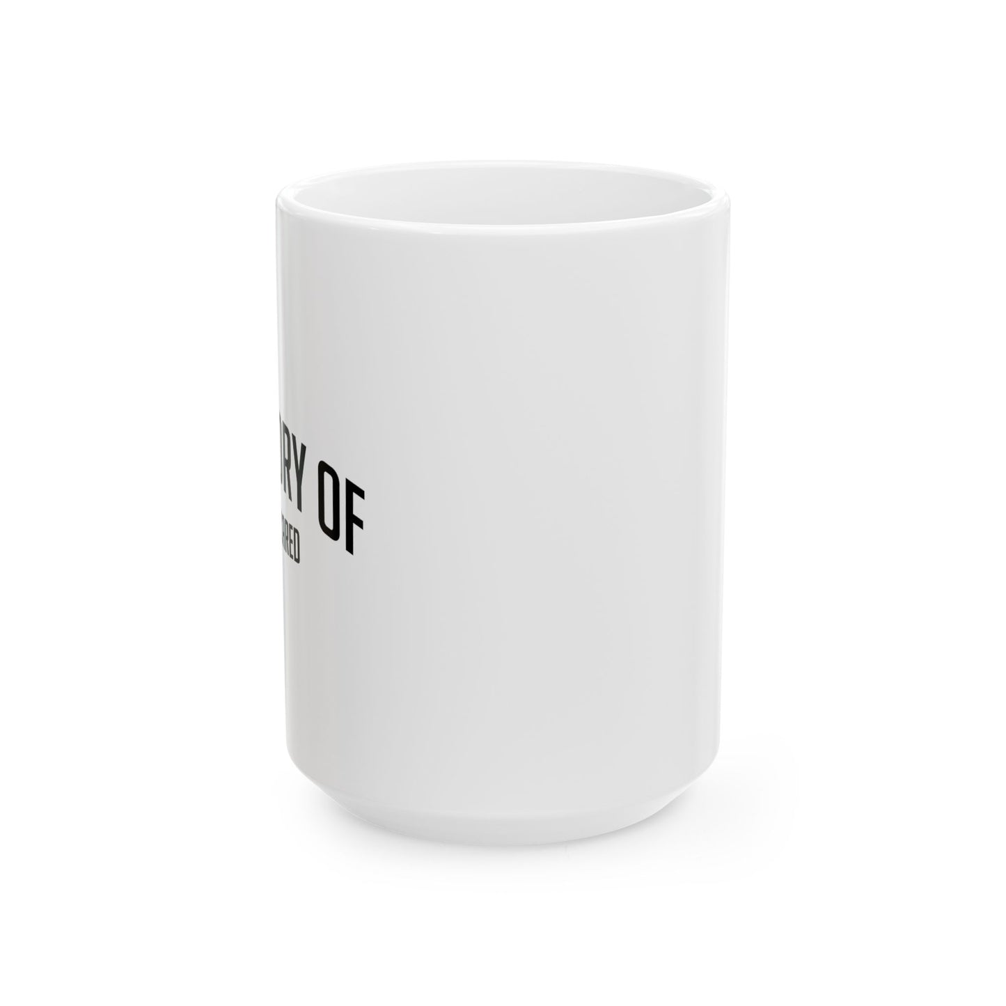 IN MEMORY OF WHEN I CARED FUNNY SARCASTIC WHITE MUG