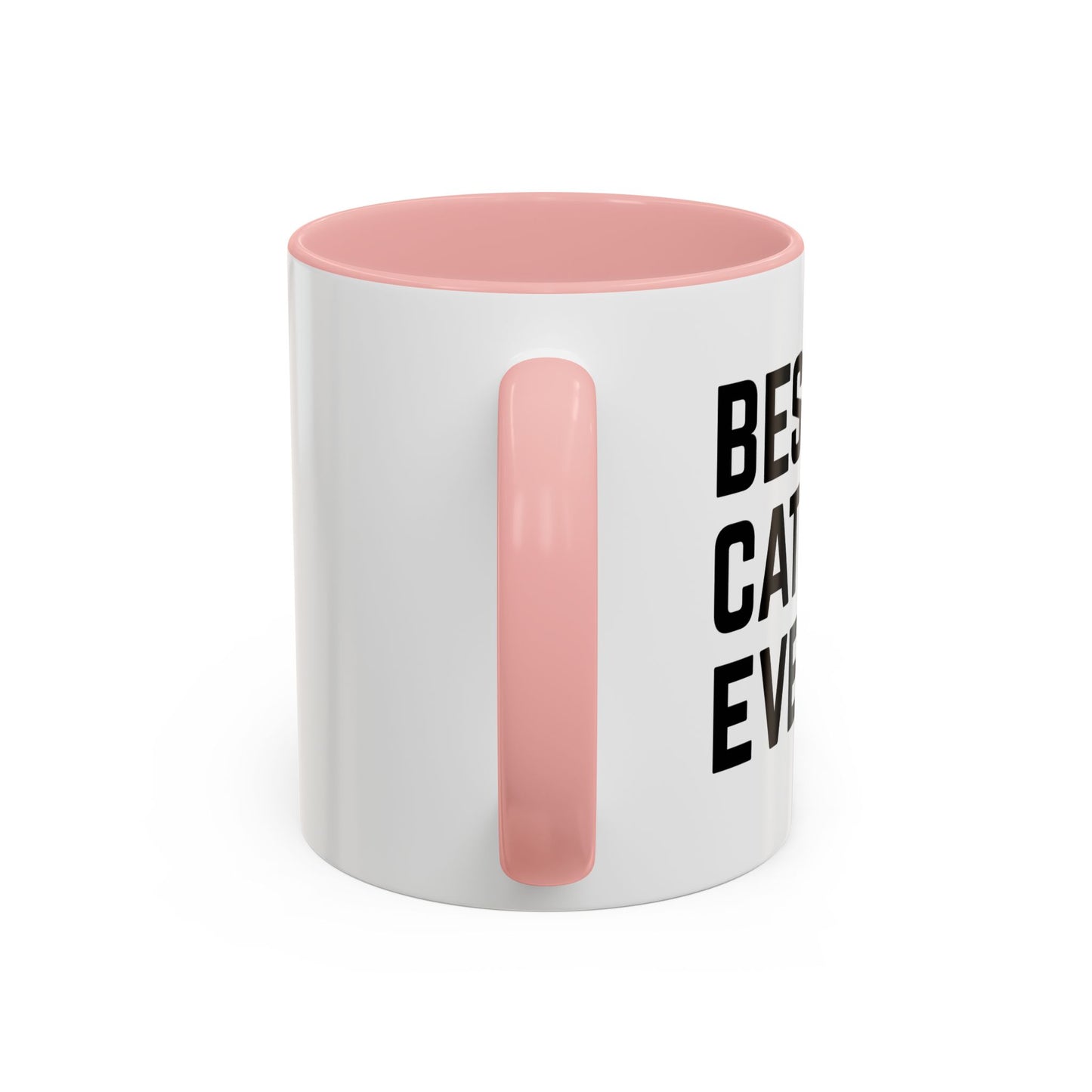 BEST CAT DAD EVER Accent BiColor Funny Sarcastic Mug