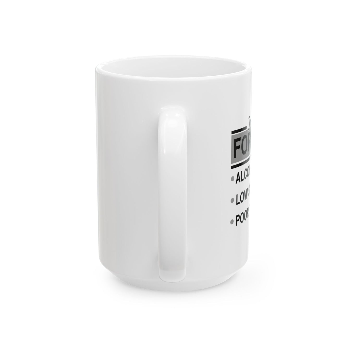 TONIGHT'S FORECAST FUNNY SARCASTIC WHITE MUG