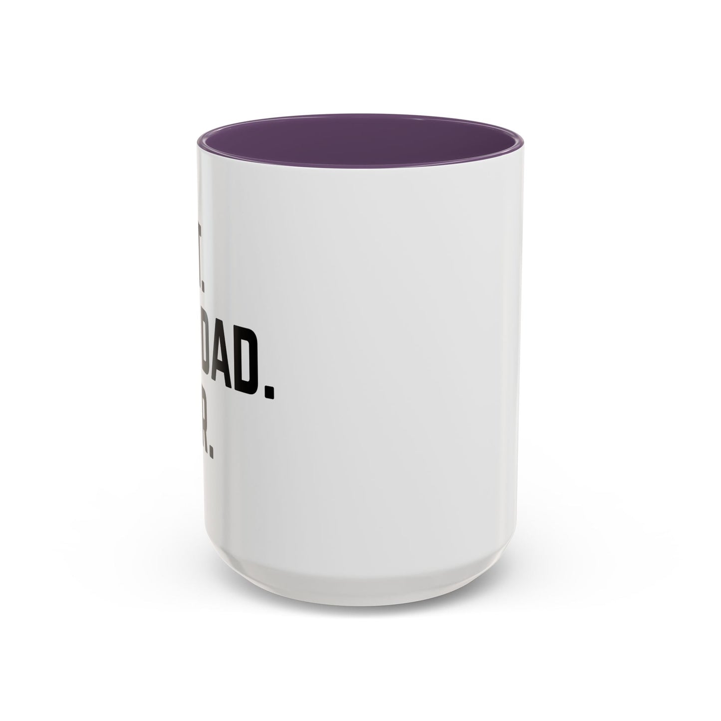 BEST CAT DAD EVER Accent BiColor Funny Sarcastic Mug