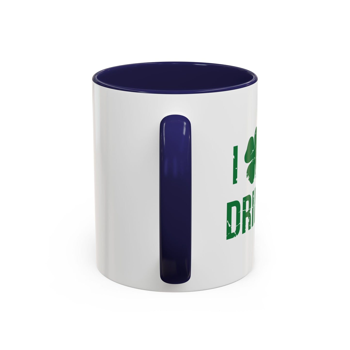 I HEART DAY DRINKING Accent BiColor Funny Sarcastic Mug