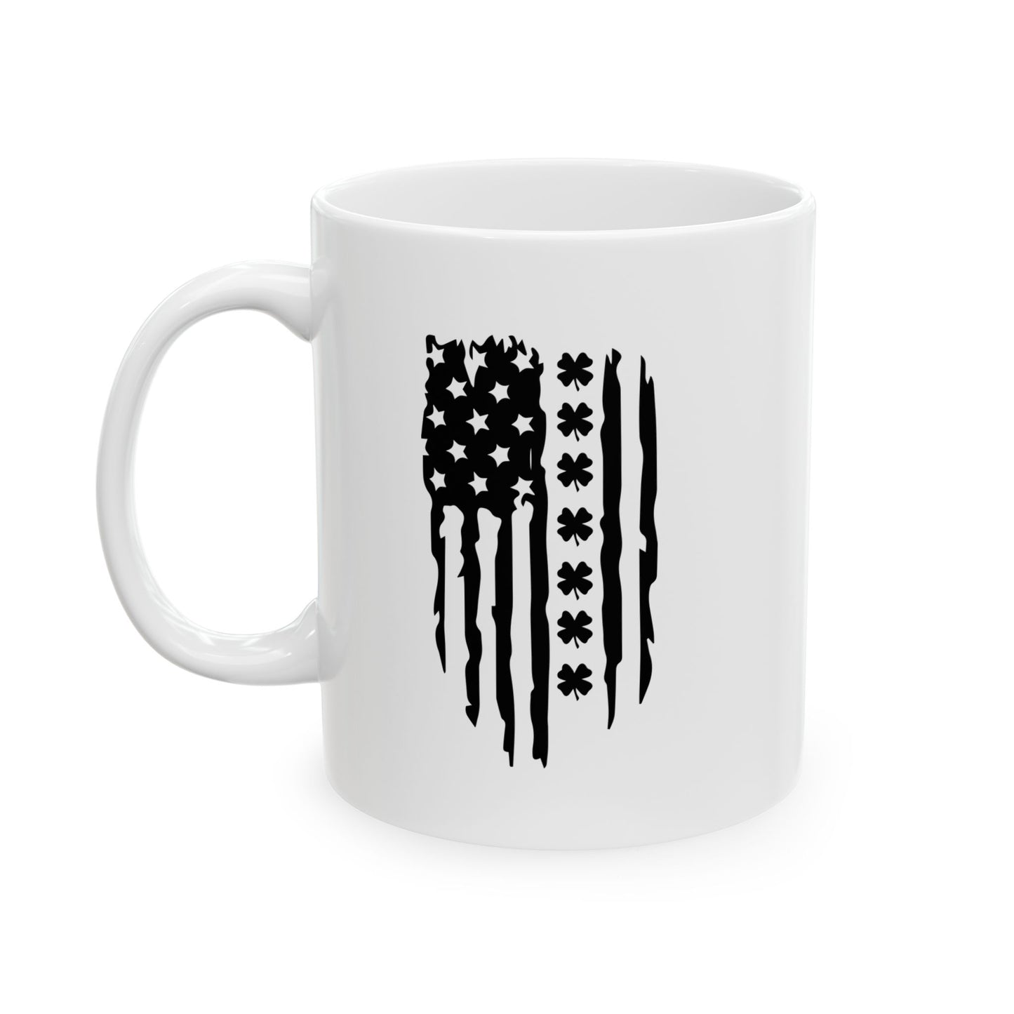 FLAG IRISH FUNNY SARCASTIC WHITE MUG