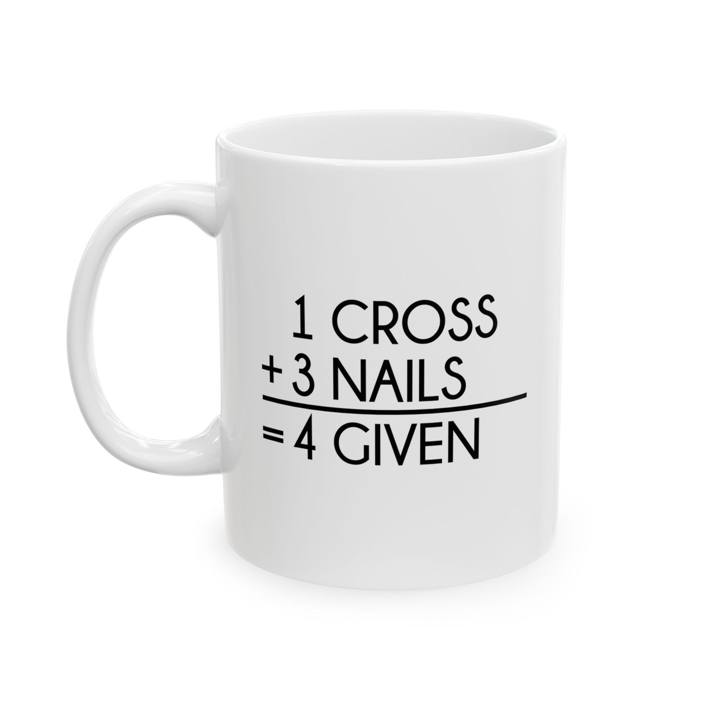 4 GIVEN WHITE MUG