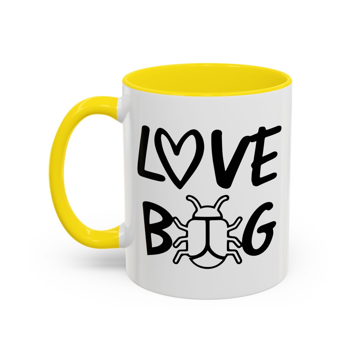 LOVE BUG Accent BiColor Funny Sarcastic Mug