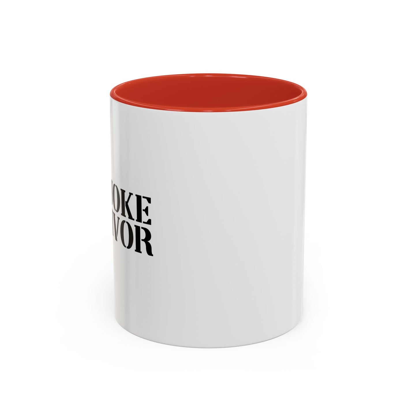 DAD JOKE SURVIVOR Accent BiColor Funny Sarcastic Mug