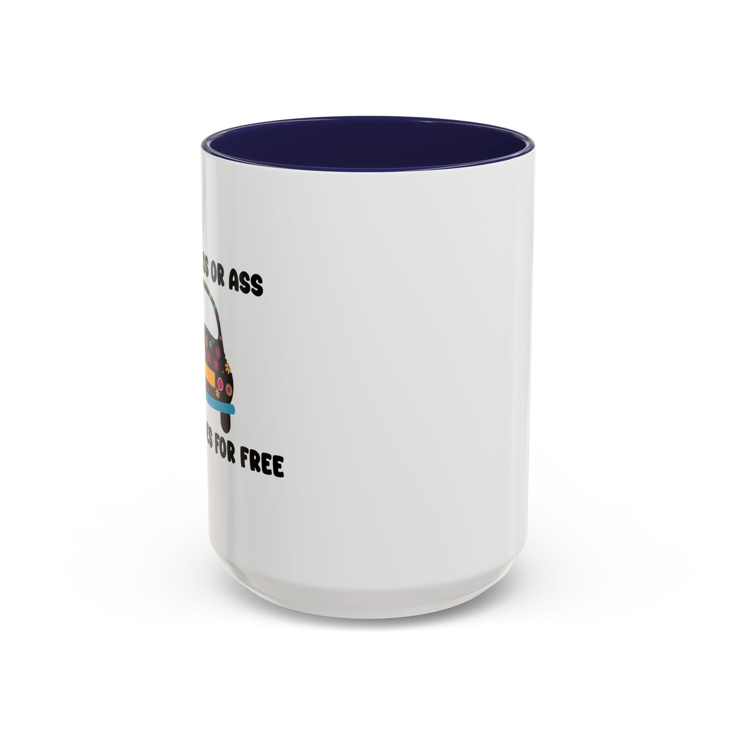 NO ONE RIDES 4 FREE Accent BiColor Funny Sarcastic Mug