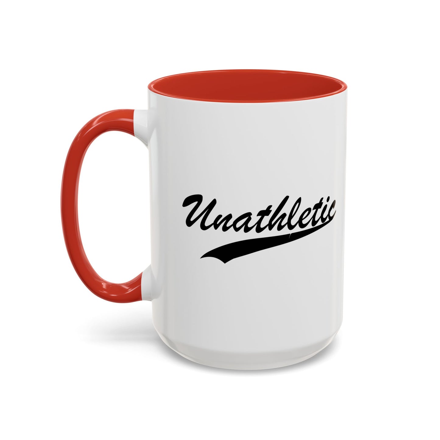 UNATHLETIC Accent BiColor Funny Sarcastic Mug