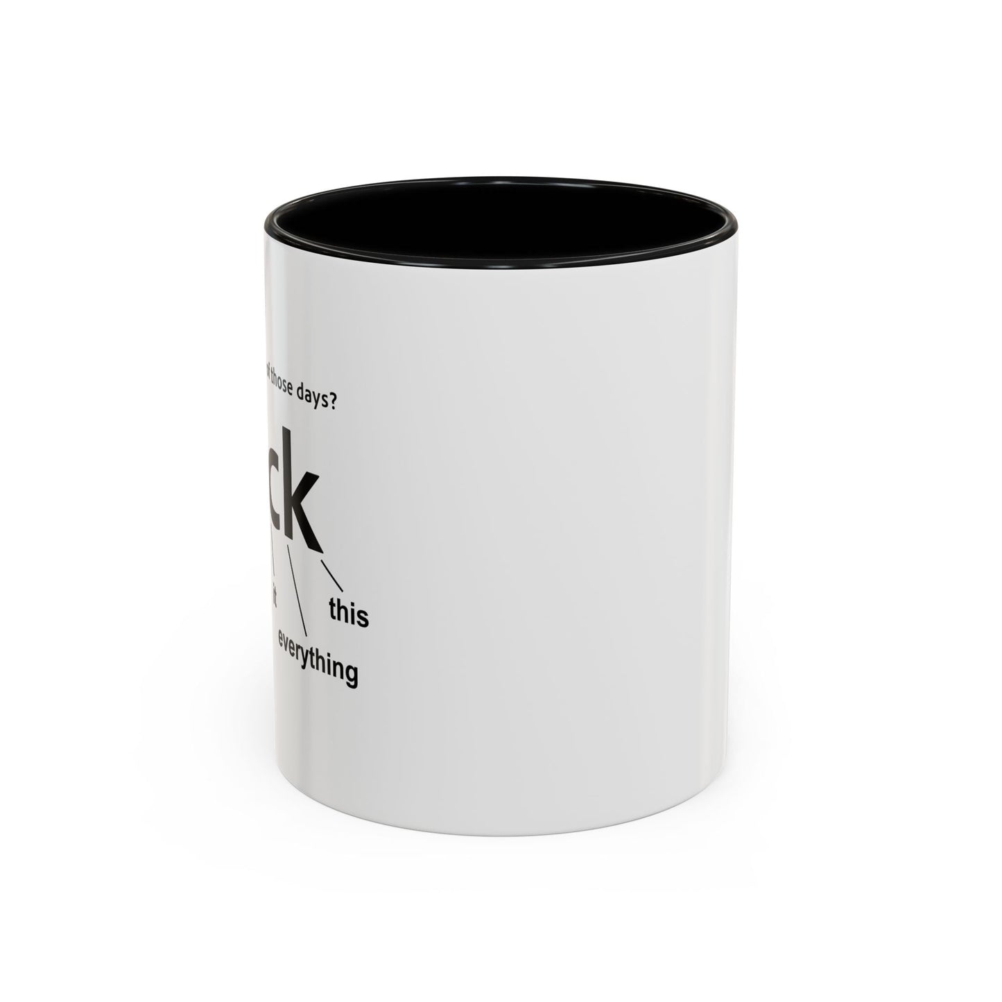 EVER HAVE ONE OF THESE DAYS? Accent BiColor Funny Sarcastic Mug