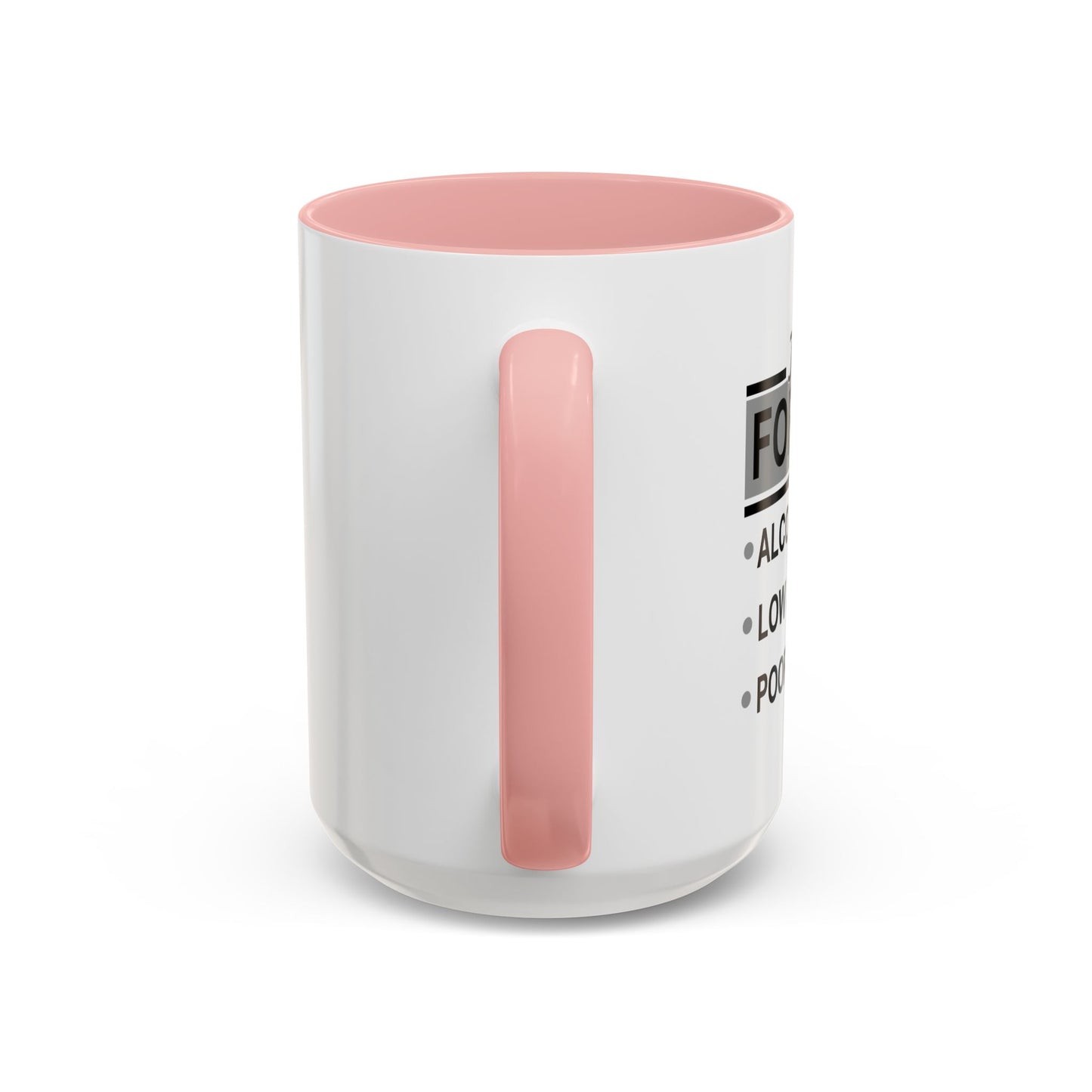 TONIGHT'S FORECAST Accent BiColor Funny Sarcastic Mug