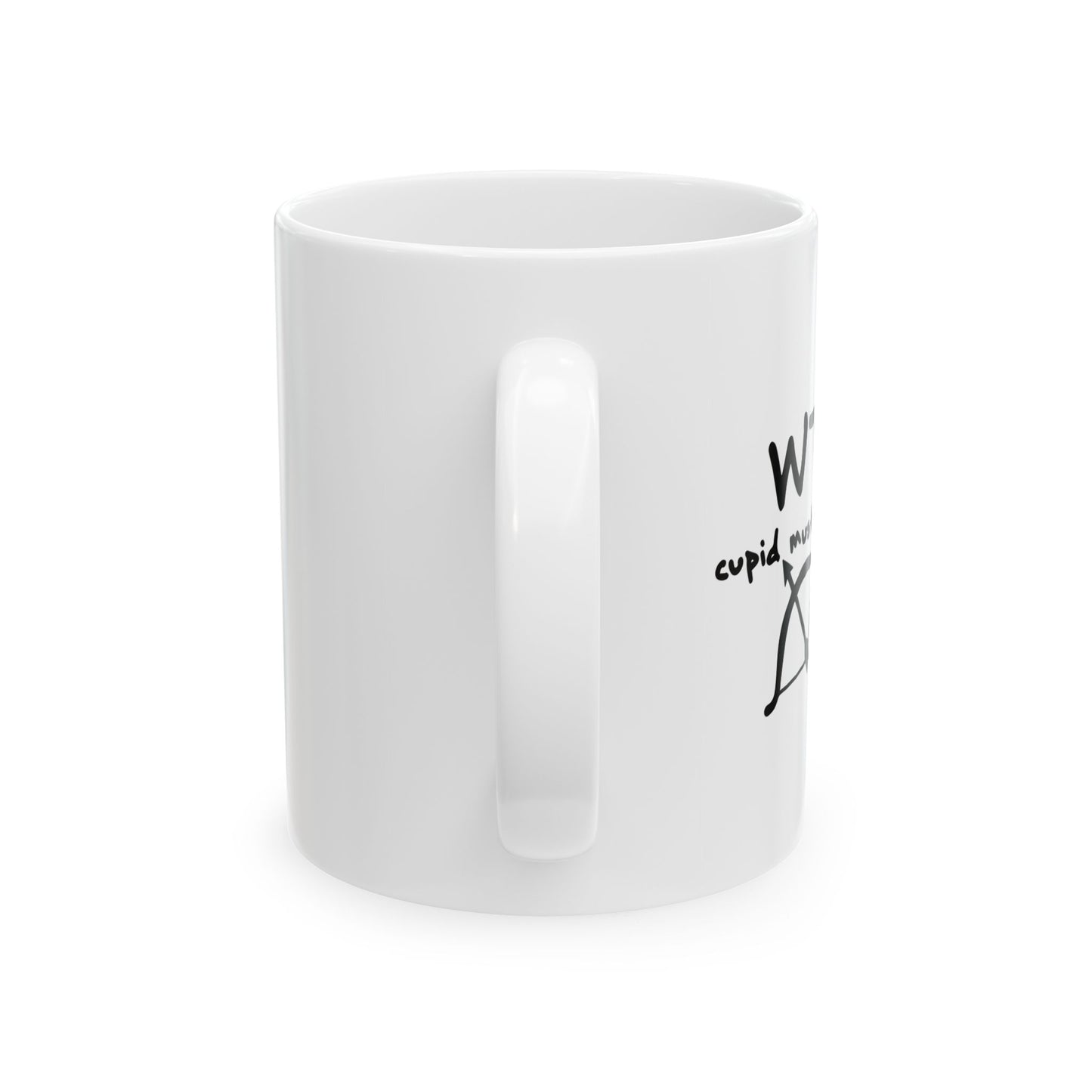 WTF. CUPID FUNNY SARCASTIC MUG