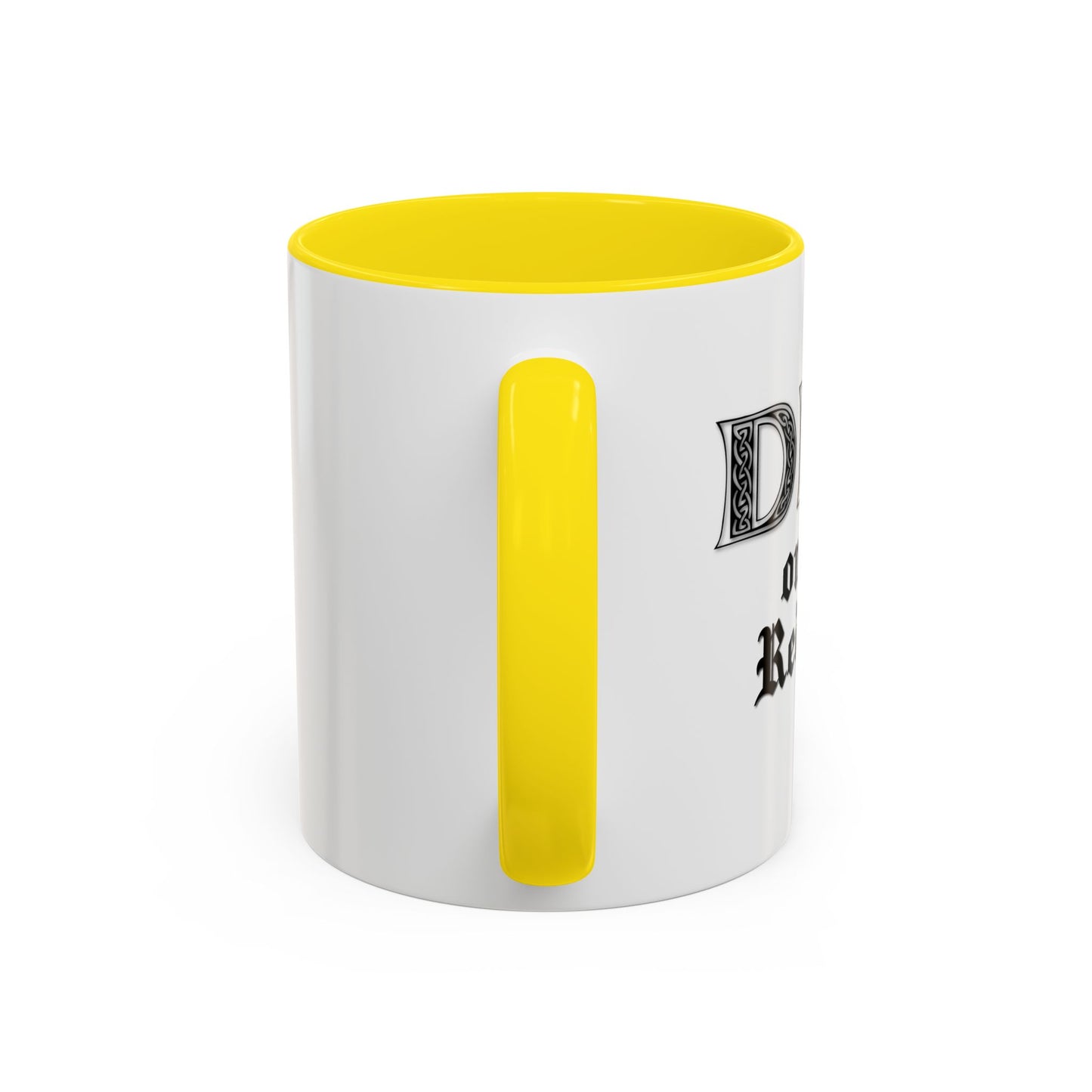 DIBS ON THE REDHEAD Accent BiColor Funny Sarcastic Mug