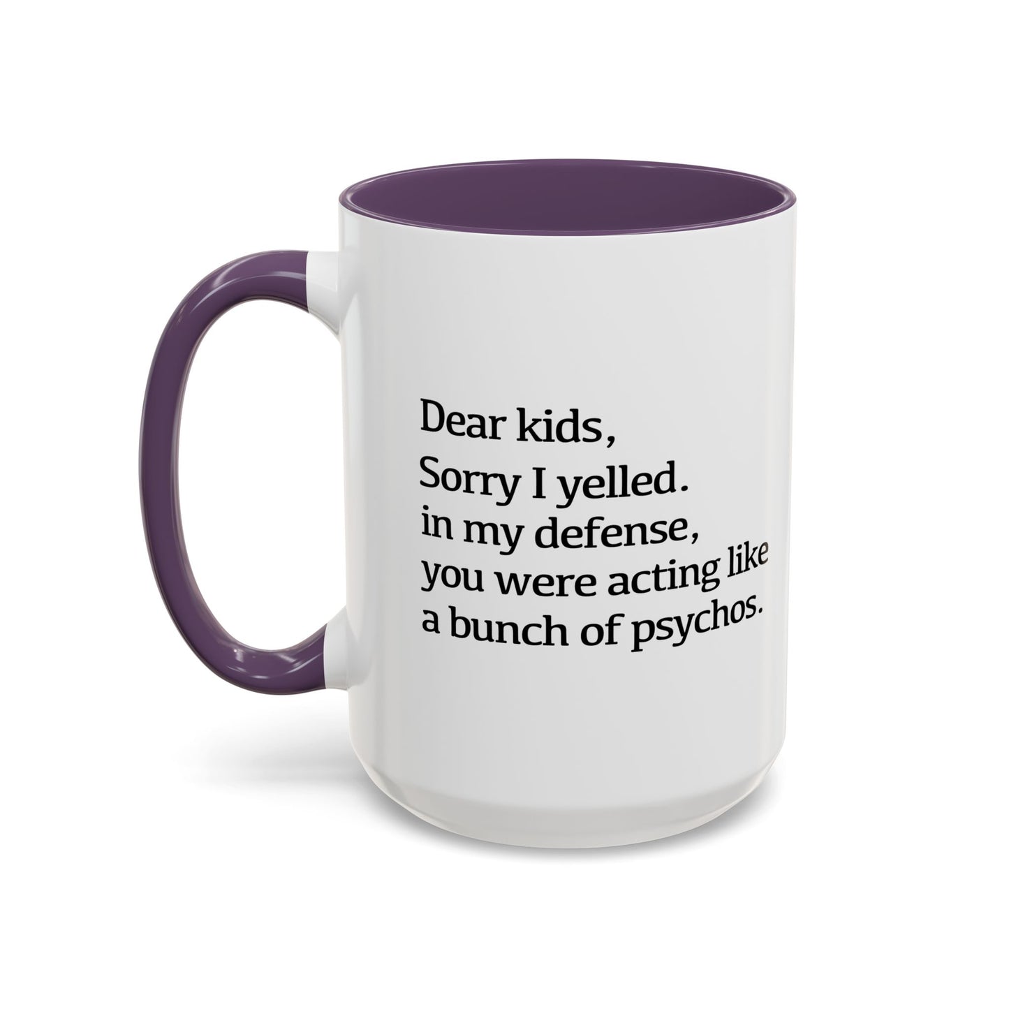 A BUNCH OF PSYCHOS Accent BiColor Funny Sarcastic Mug