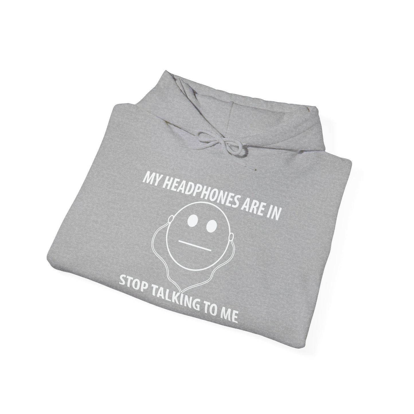 STOP TALKING TO ME - Premium Unisex Funny Sarcastic Black Hoodie Sweatshirt