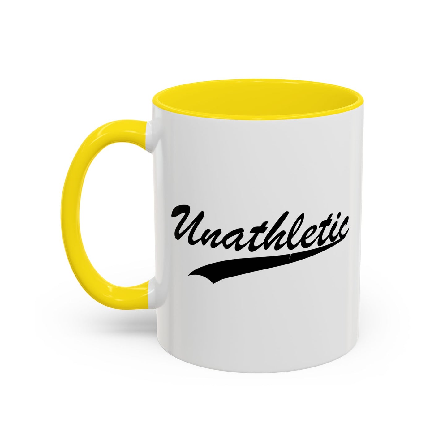 UNATHLETIC Accent BiColor Funny Sarcastic Mug