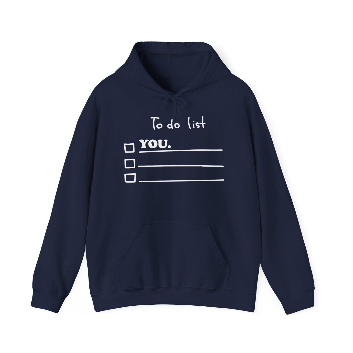 TO DO LIST - Premium Unisex Funny Sarcastic Black Hoodie Sweatshirt