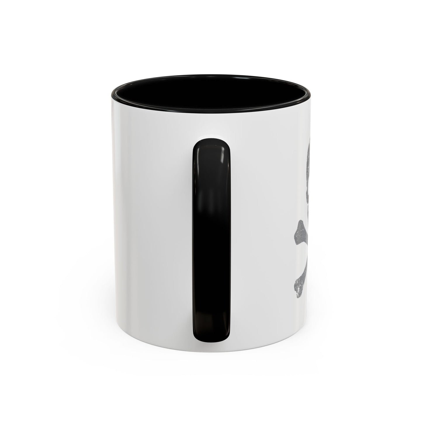 GRAY SKULL BONES Accent BiColor Funny Sarcastic Mug