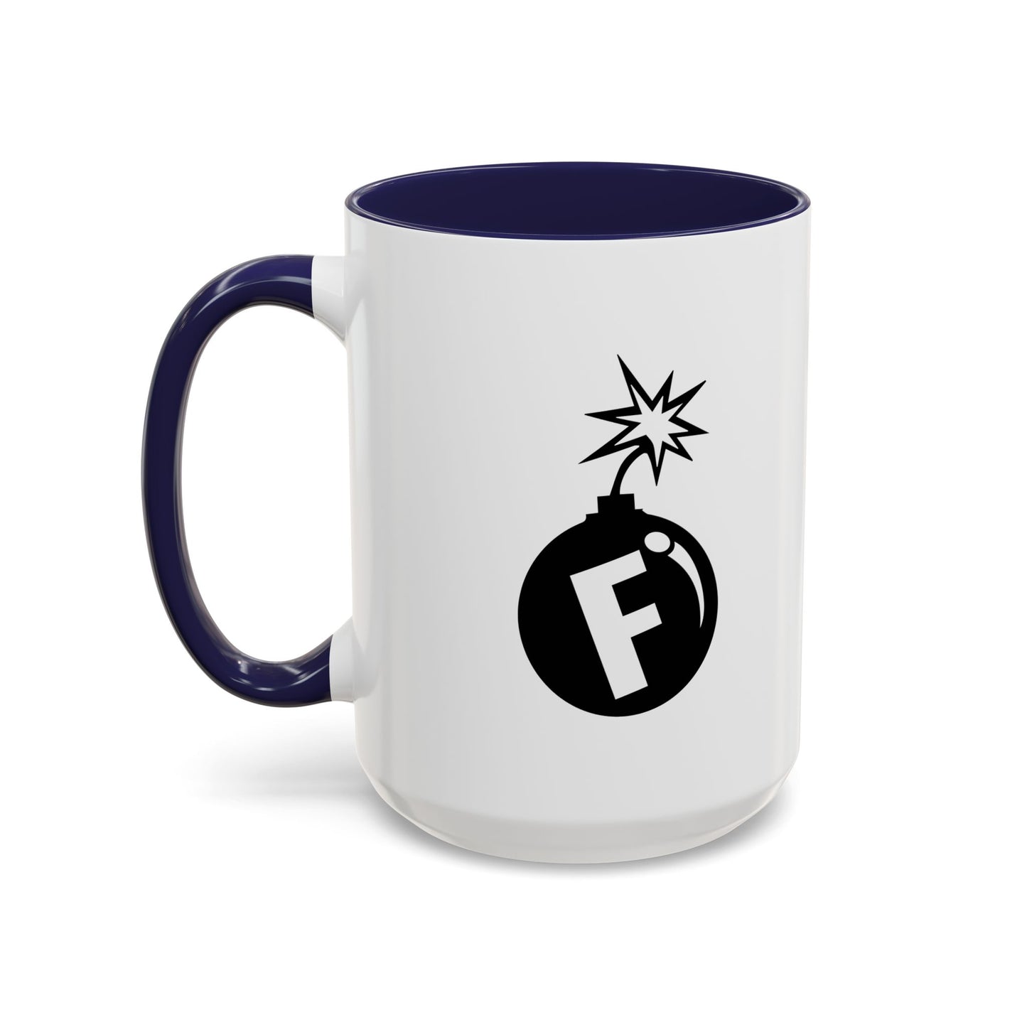 F BOMB Accent BiColor Funny Sarcastic Mug