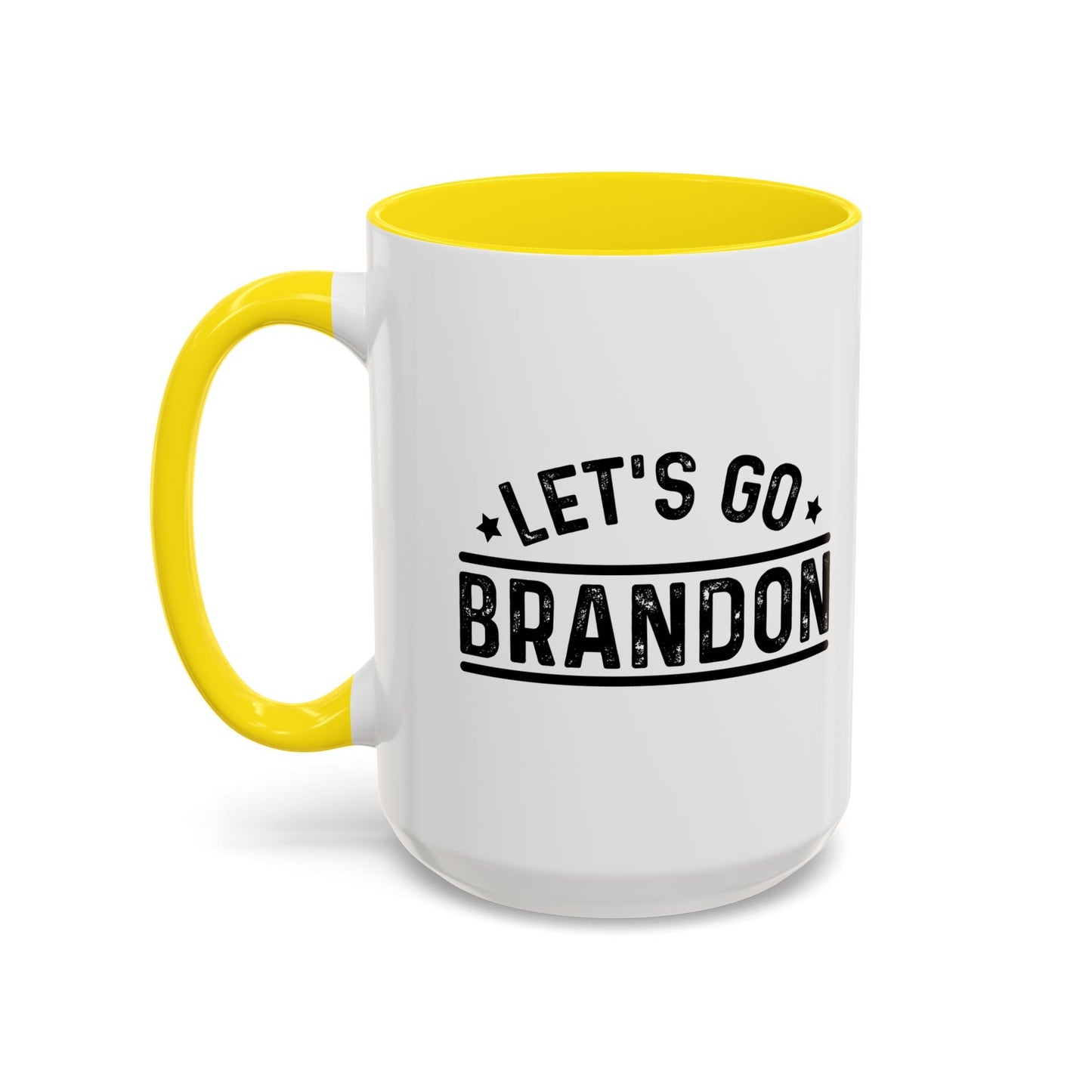 LET'S GO BRANDON Accent BiColor Funny Sarcastic Mug