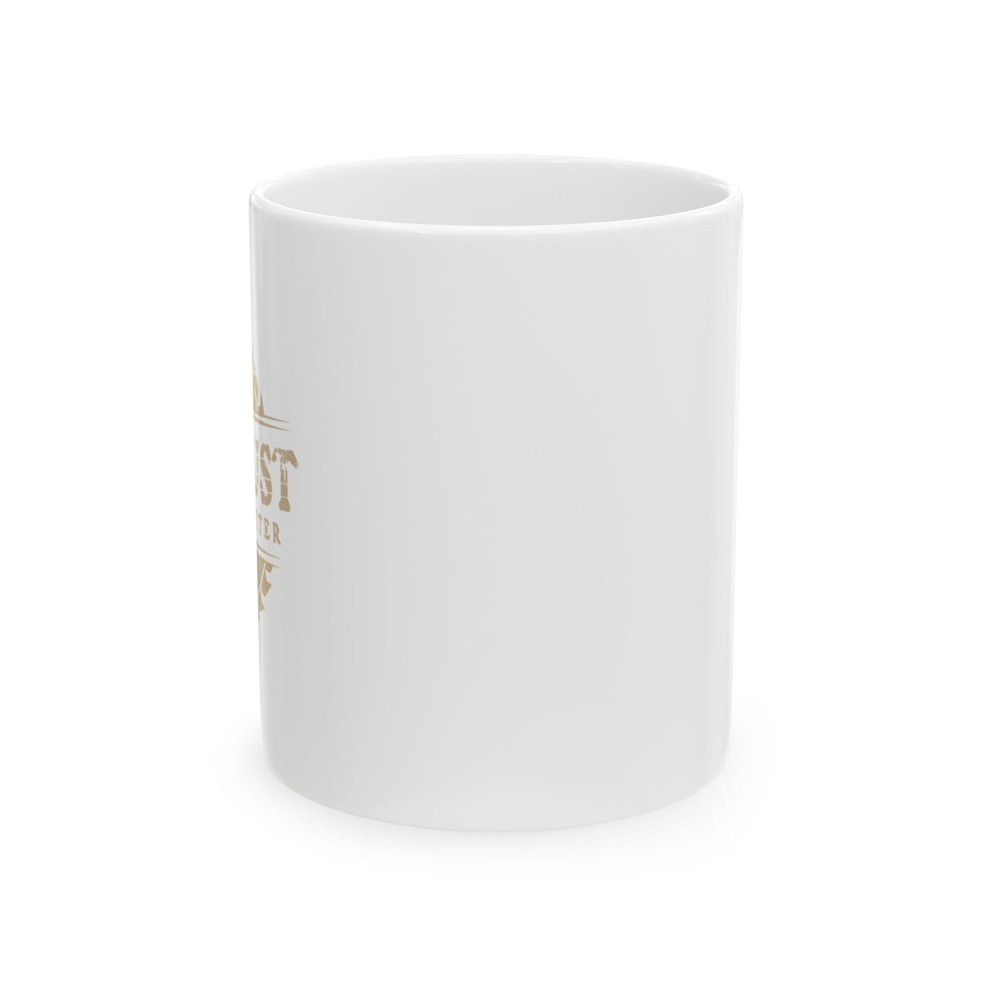 SAWDUST IS MAN GLITTER FUNNY SARCASTIC WHITE MUG