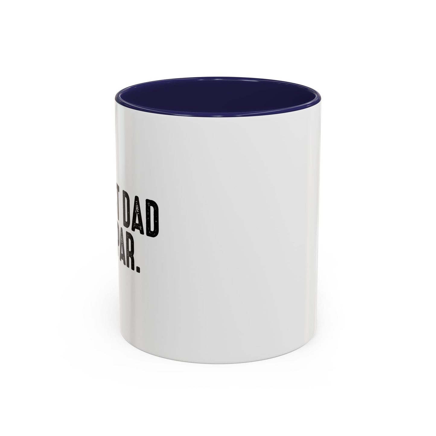 BEST DAD BY PAR Accent BiColor Funny Sarcastic Mug