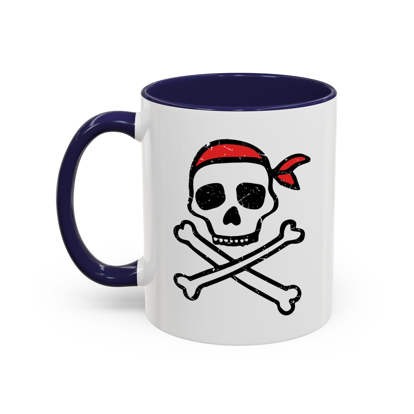 DRAWN SKULL Accent BiColor Funny Sarcastic Mug