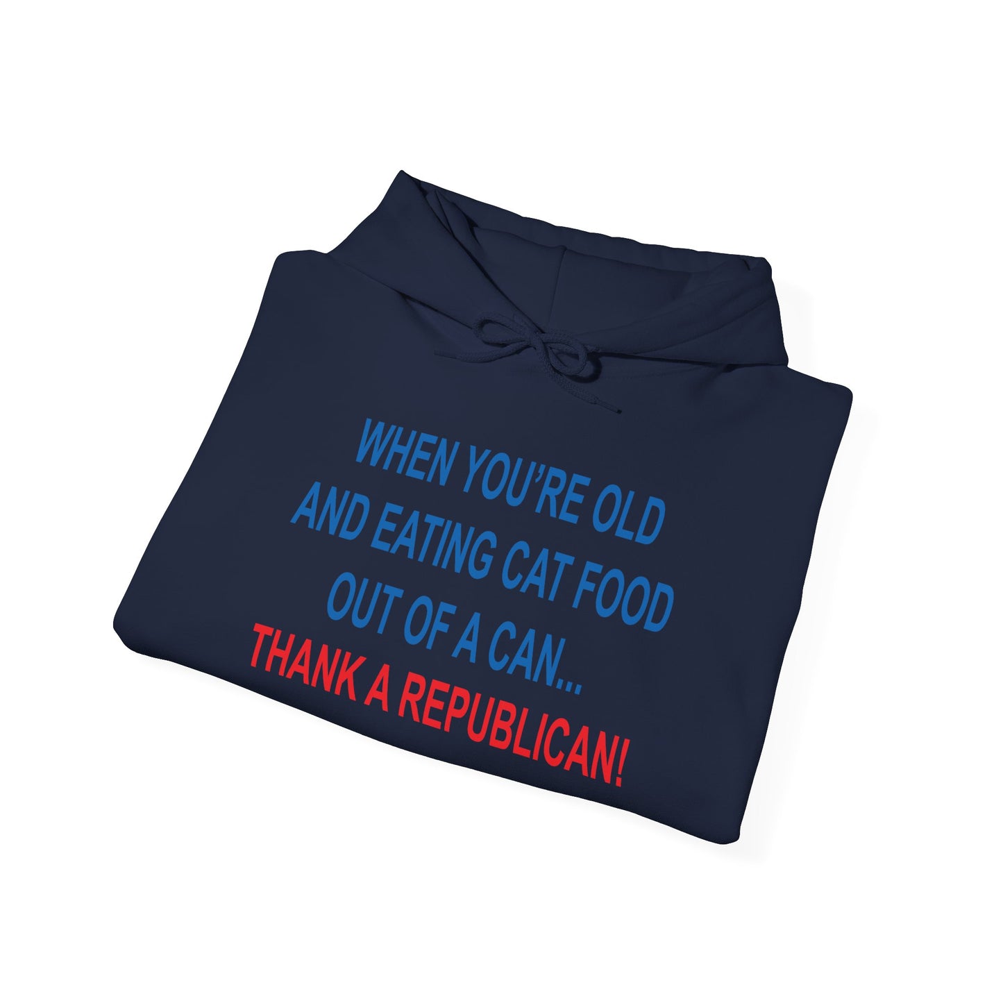 THANK A REPUBLICAN - Premium Unisex Funny Sarcastic Black Hoodie Sweatshirt