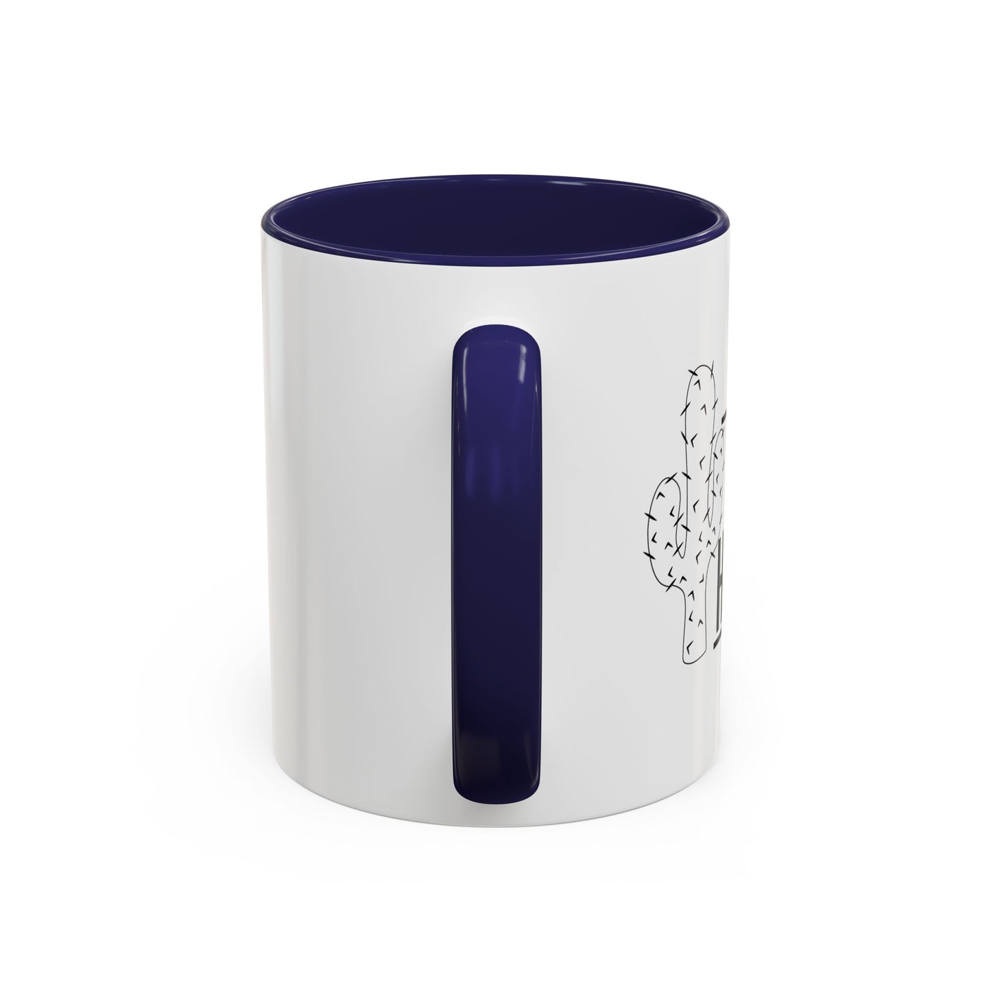 NOT A HUGGER Accent BiColor Funny Sarcastic Mug