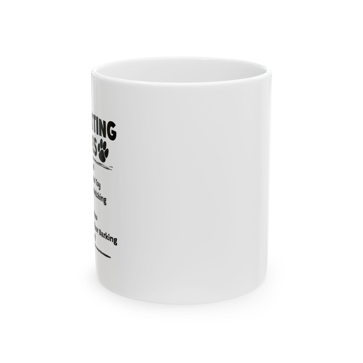 DOG TEXTING CODE FUNNY SARCASTIC White Mug